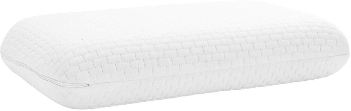 vidaXL Slapen - kussen - 50 - x - 30 - x - 10 - cm - Traagschuim - Wit