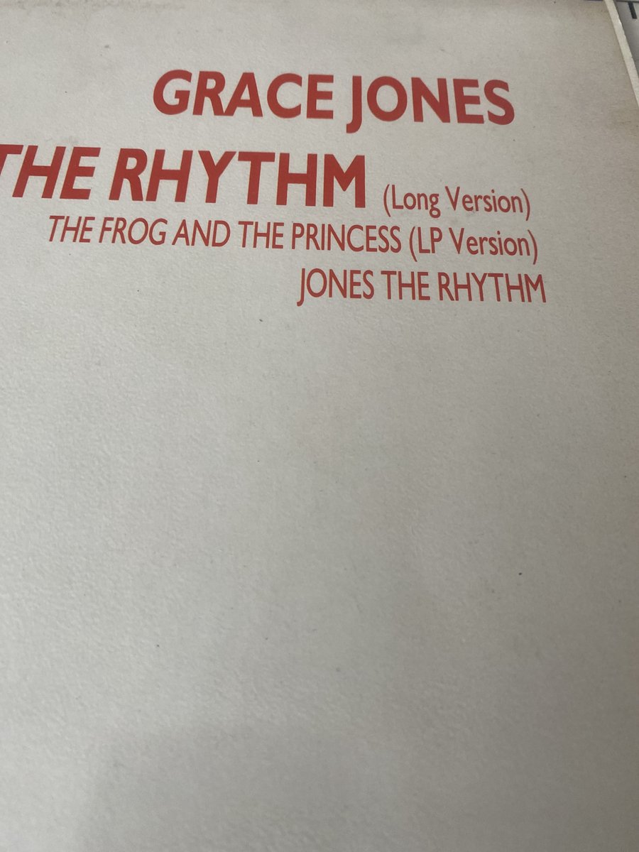 LP; grace Jones; Jones the rhythm