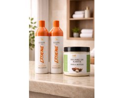 Zap Extreme progressiva Braziliaans Professional Keratine Behandeling Formolvrij 2x1L + 1 gratis Shea Butter
