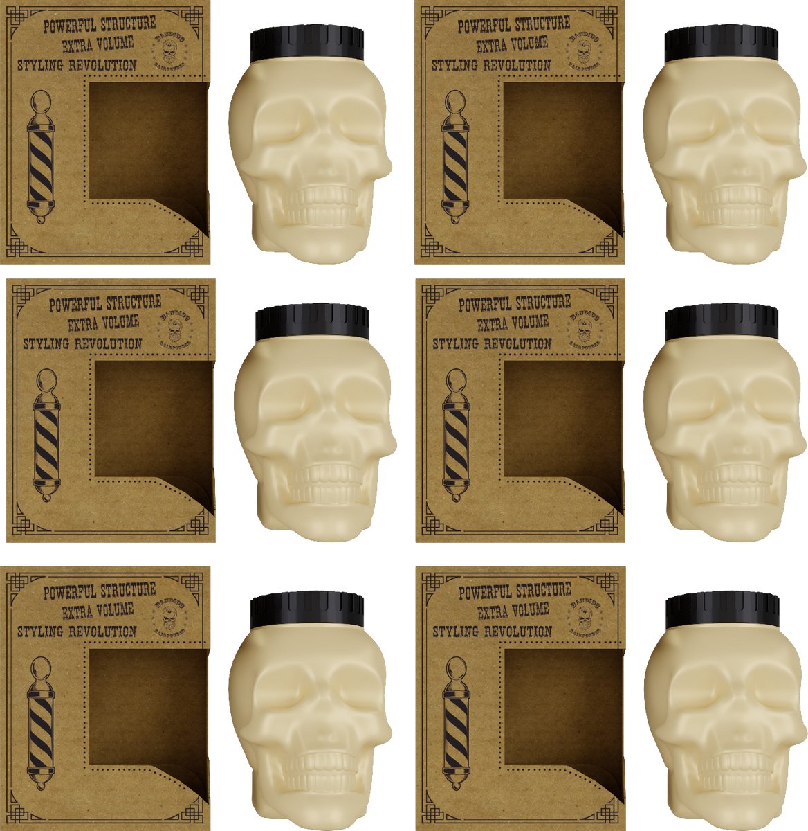 Bandido Powder Wax Extra Volume 20 Gr 6 stuk