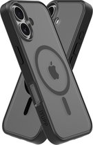 IYUPP Coque adaptée pour iPhone 16 Plus – Compatible avec MagSafe – Coque arrière résistante aux chocs – Zwart