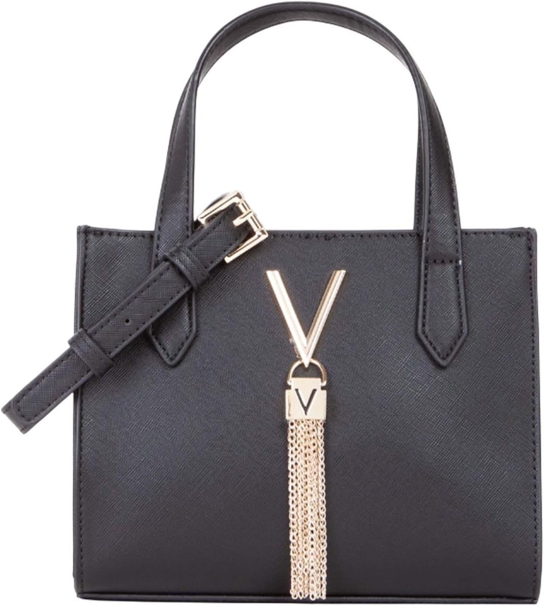 Elegante Zwarte Schoudertas Dames Handtas