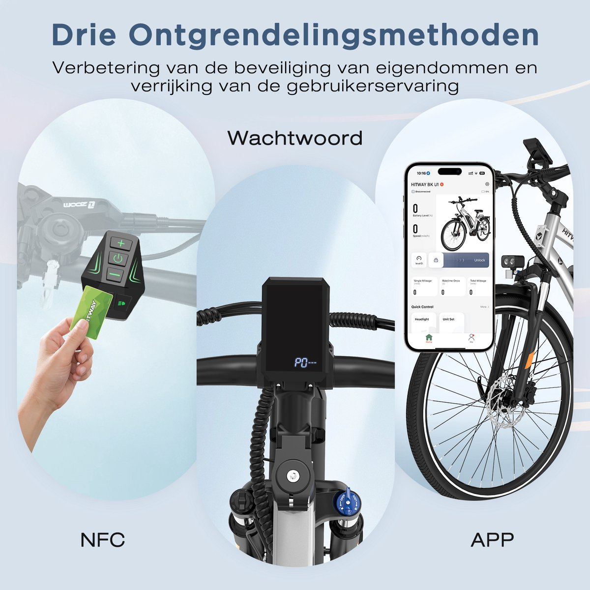 Hitway Elektrische Fiets BK U1 - E-Bike met 250W Middenmotor - 27.5*2.2 Inch City Commuter EBike met Afneembare 36V 13Ah Lithium Batterij - 7 Versnellingen - IP54 Waterdicht – foto 7