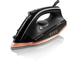 Haeger Dark River Stoomstrijkijzer - Zelfreinigend & Anti-Drup - Verticaal Strijken Mogelijk - Stoomstootfunctie - Strijkijzer - 2200W - Zwart