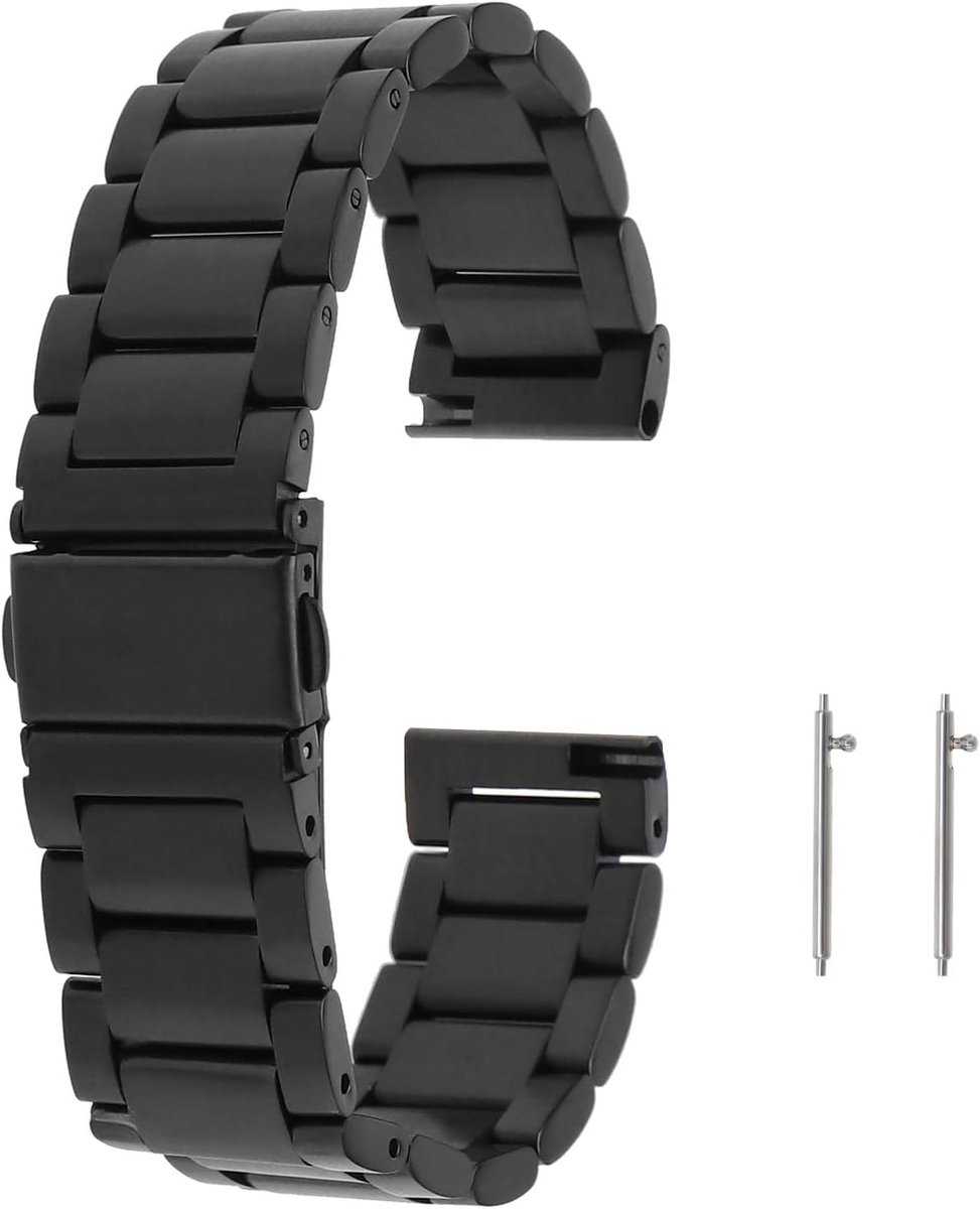RVS Horlogeband 18mm Universeel Vervangende Band voor Smartwatch