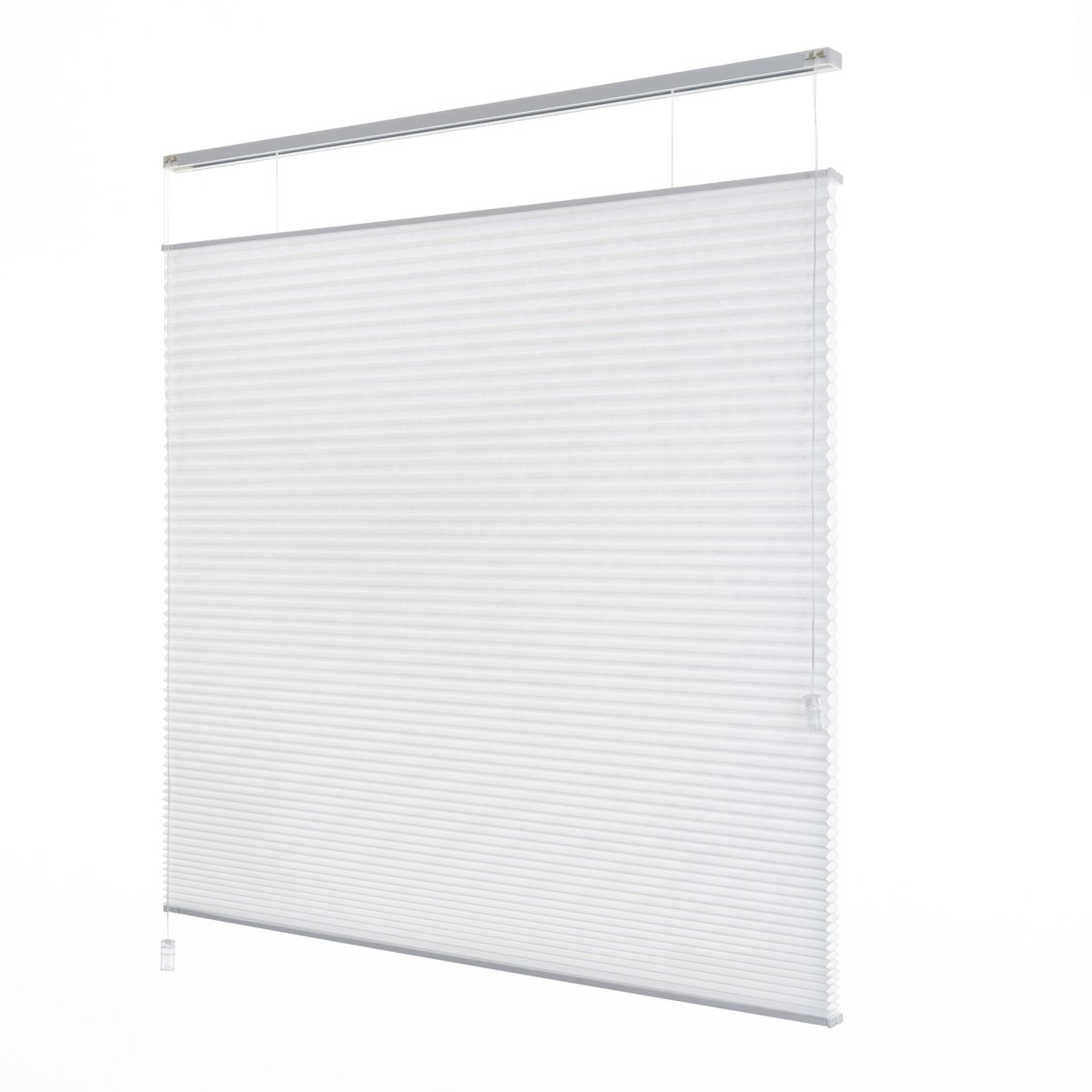 Dutchblinds - Plisségordijnen - lichtdoorlatend - Wit - 90 x 250 cm - Raamdecoratie op maat