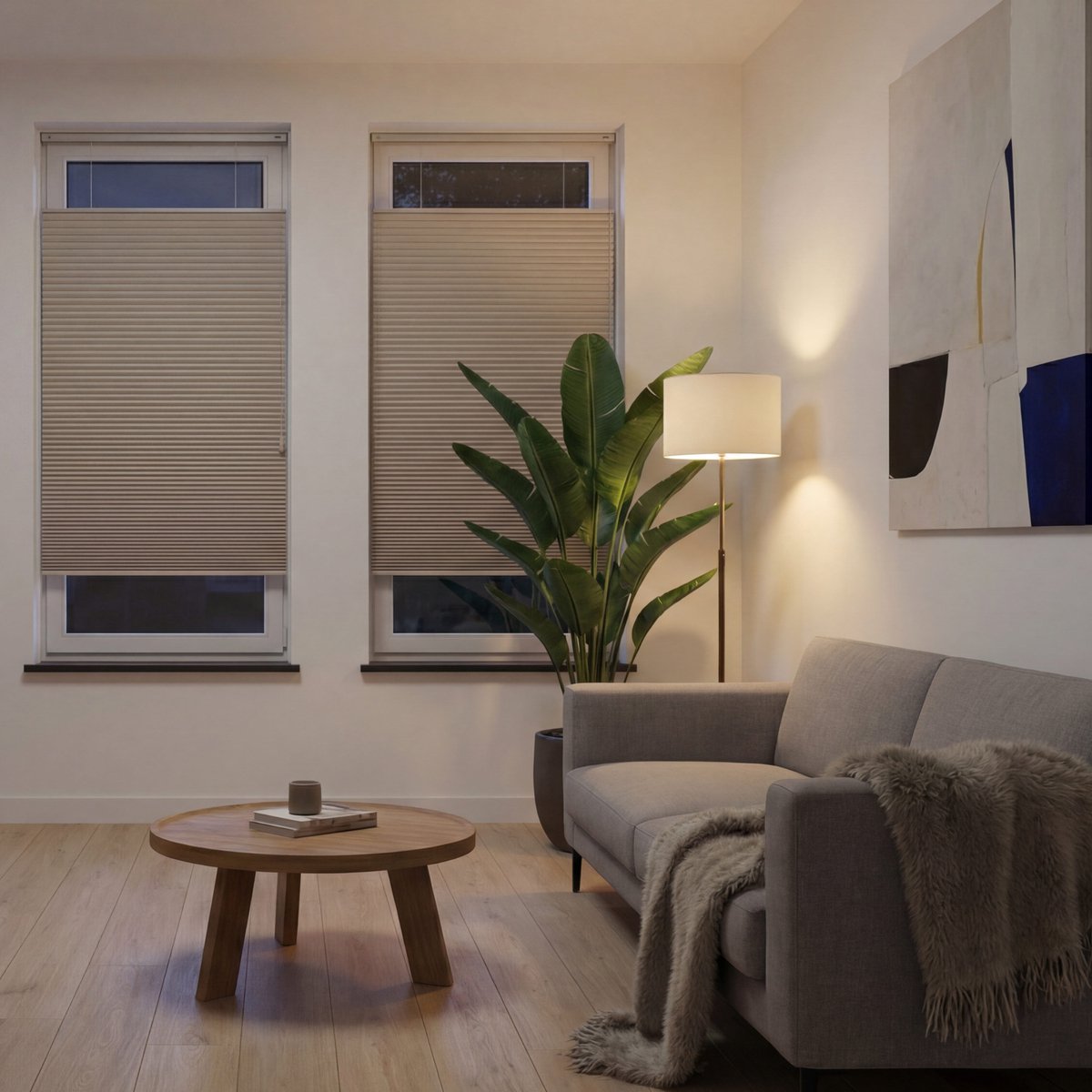 Dutchblinds - Plisségordijnen - verduisterend - Sand - 40 x 175 cm - Raamdecoratie op maat – foto 5