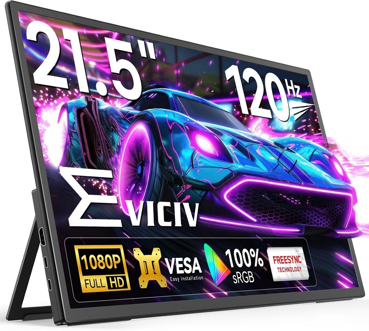 21.5 Inch Draagbare Monitor 120Hz Full HD 1080P USB-C HDMI voor Laptop PC Telefoon