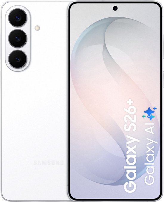 Samsung Galaxy S26 Plus 512GB Wit – 50MP Triple Camera, Snapdragon 8 Gen 5, AI Foto- & Videoverbetering