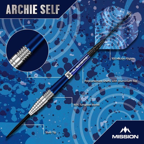 Mission Archie Self 90% - Dartpijlen van Mission — afbeelding 2