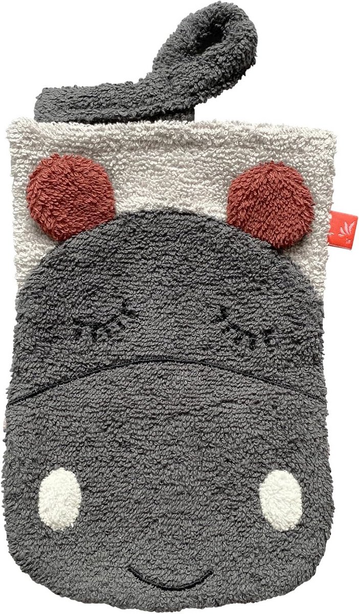 Zachte Washandjes met Dierenhoofd voor Kinderen - 100% GOTS Biologisch Katoen