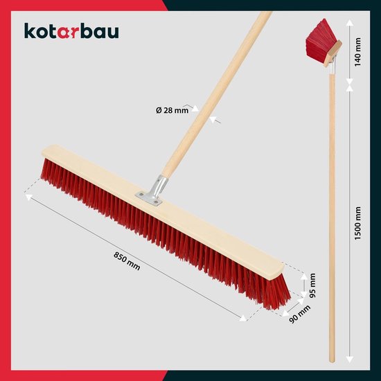 Grote Streetveger 800 mm met Steel - Industriële Vegen voor Straat en Tuin — afbeelding 2