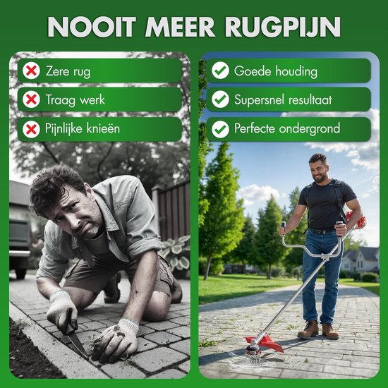 Professionele onkruidborstel voor bosmaaier met 30m nylon draad - Ondergrondvriendelijk van Merkloos	 — afbeelding 4