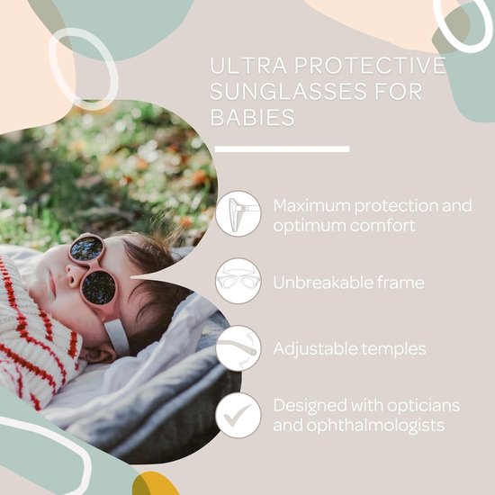 Babyzonnebril 0-9 maanden met 100% UV-bescherming en Zijdelingse Bescherming — afbeelding 3