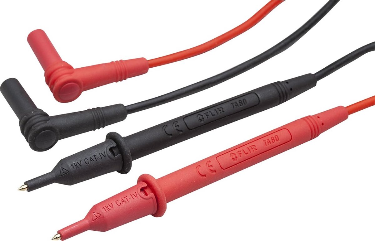 Set van 2 CAT IV Silicone Meetkabels - 1000V Veiligheid