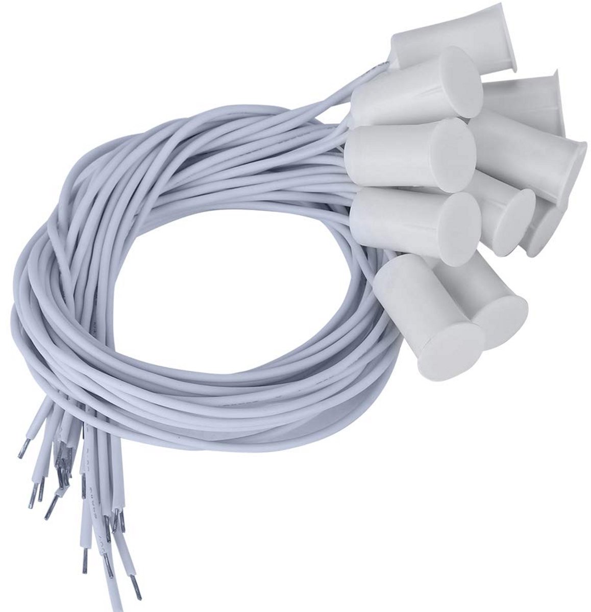 10x Inbouw Magnetische Deur en Raamsensor voor Alarm Systeem (Bedraad)