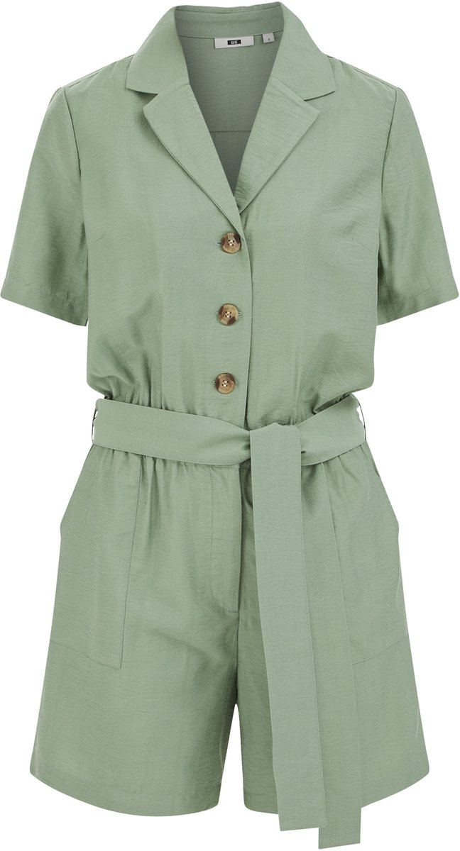WE Fashion Dames playsuit met ceintuur