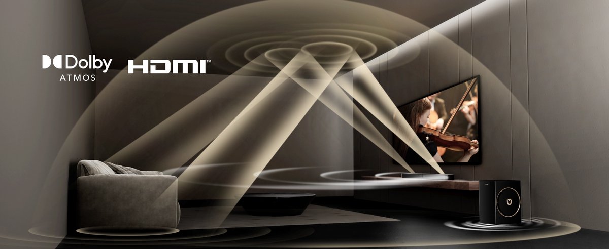 ULTIMEA - 3.1.2-kanaals Dolby Atmos-soundbar - 5,25-inch - afbeelding 3