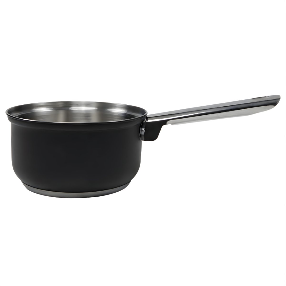 Svenska Living Steelpan/sauspan/juspan - zwart - RVS - D16 cm - 1L - Alle warmtebronnen