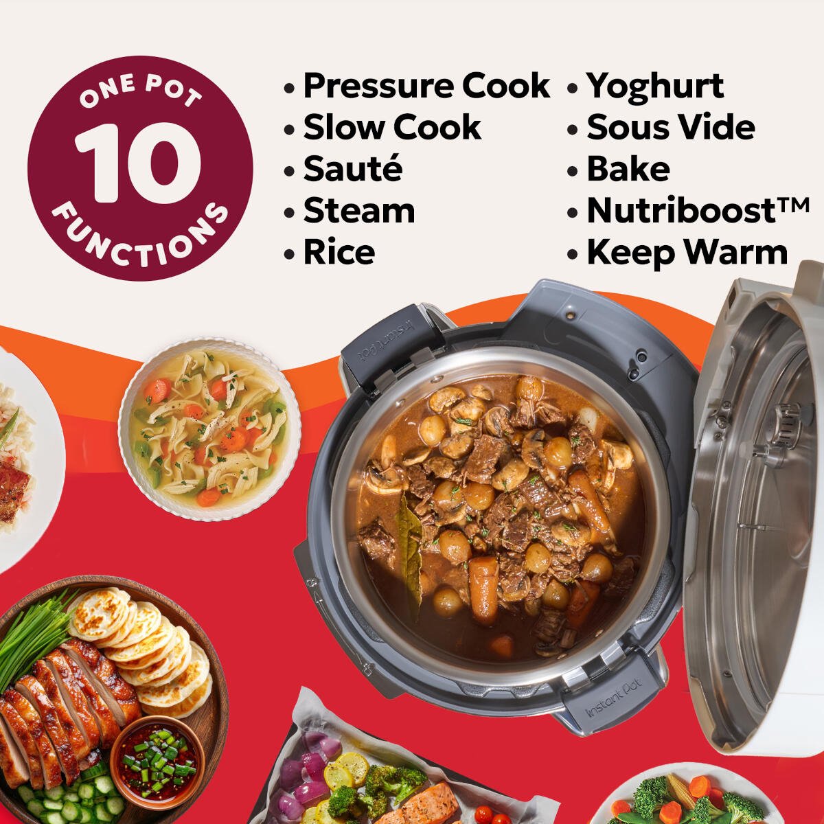 Instant Pot Pro 5,7L Multicooker Coconut White thumbnail 5