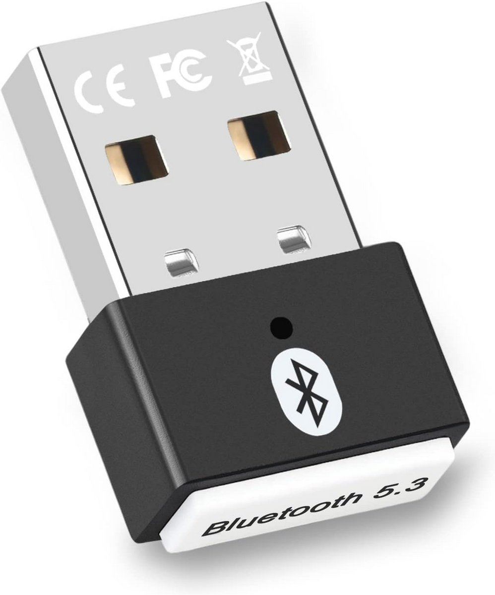 Bluetooth 5.3 USB Adapter Dongle voor PC en Laptop - Snelle Draadloze Verbinding