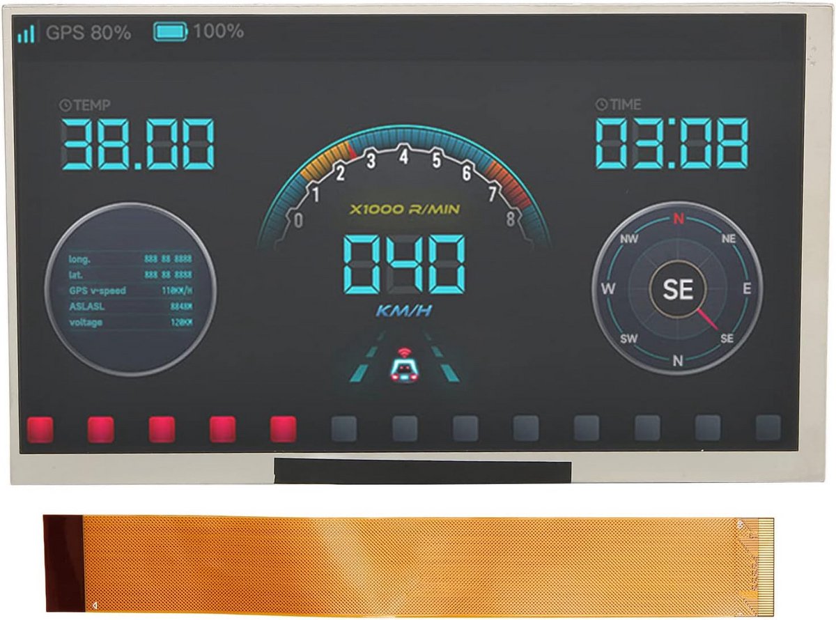 7 Inch Capacitief Touchscreen Monitor IPS 1024x600 Display voor Raspberry Pi en PC