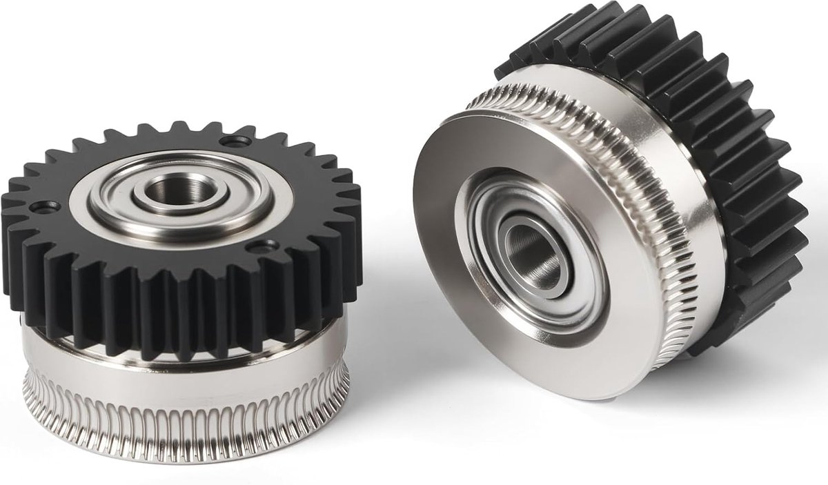 Gehard Stalen Extruder Tandwielset voor 3D Printer, Hoge Precisie Filament Toevoer