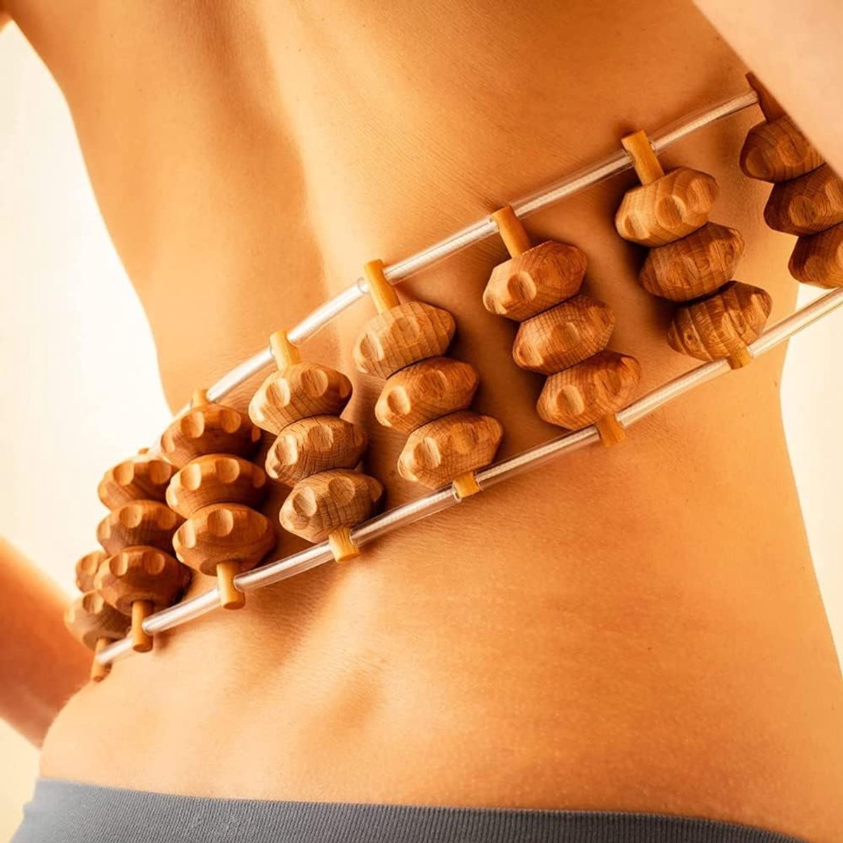 Houten Massage Hulpmiddel voor Rug en Nek - Spierroller 120 cm