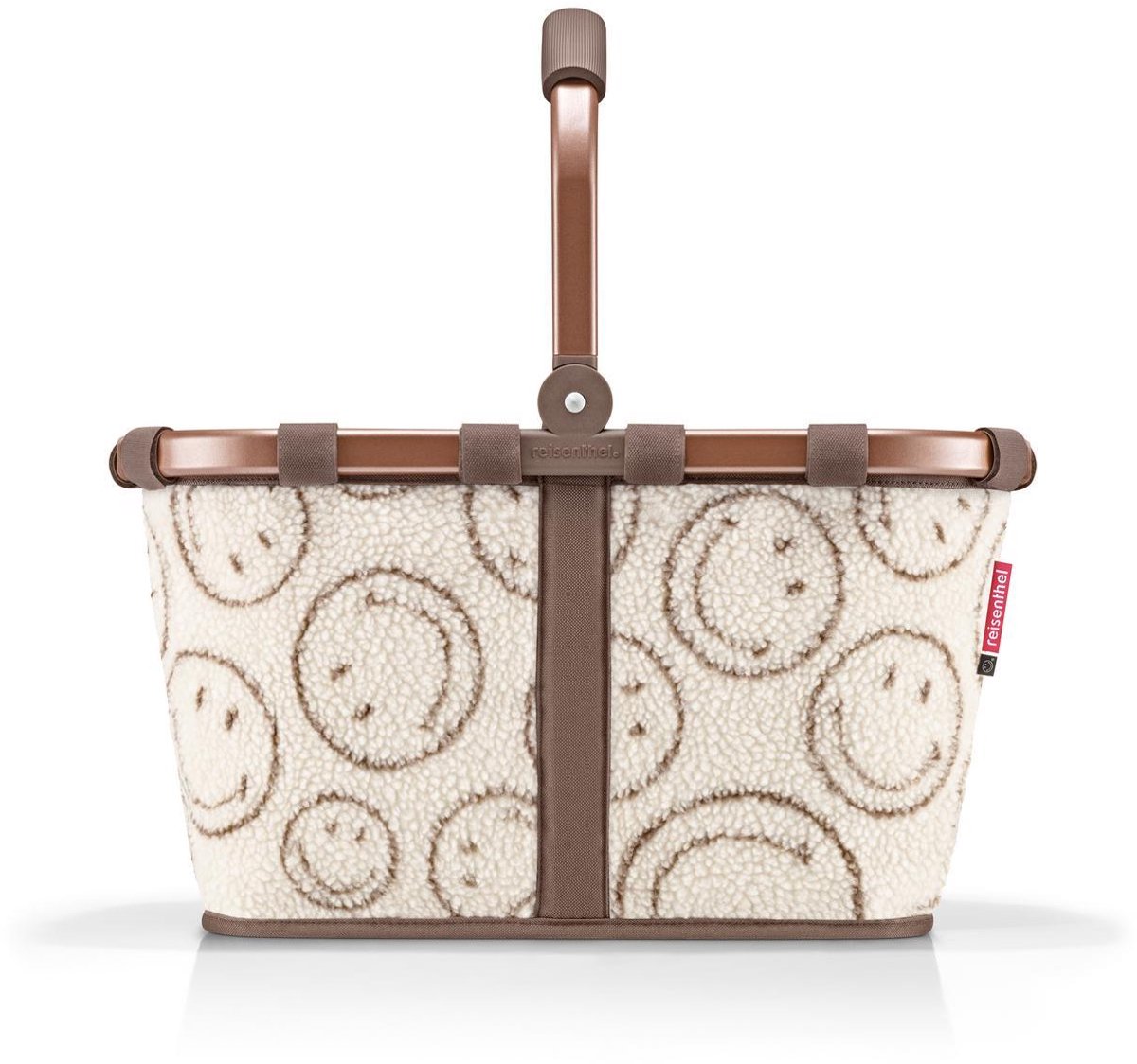 Reisenthel Carrybag Boodschappenmand - 22L - Smiley® Teddy Chocolate Beige