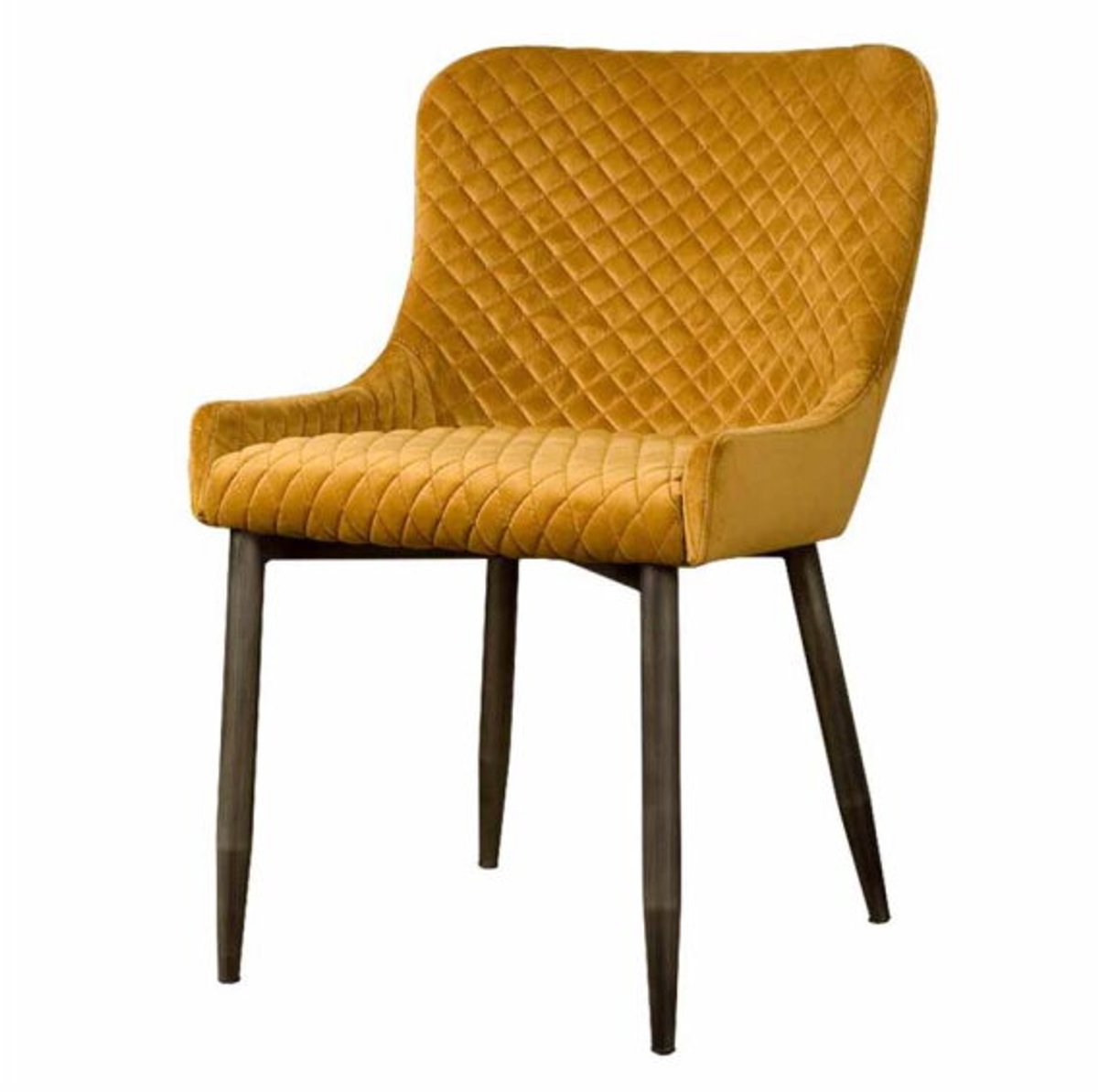 Tower Living Oledo Stoel - fabric Bluvel 68 yellow Geel