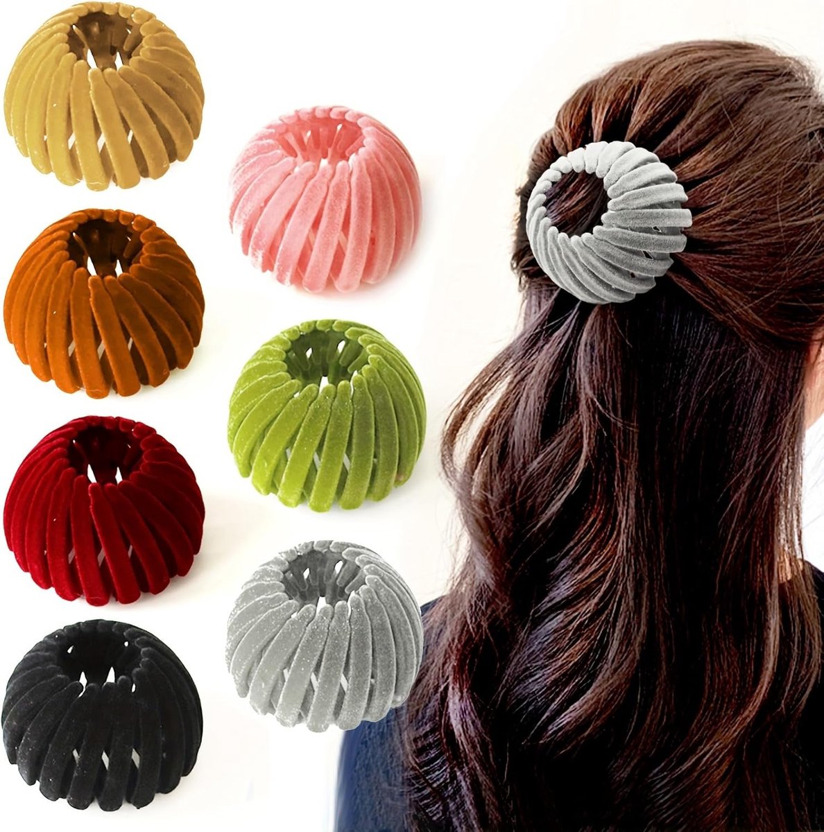 7x Grote Vintage Vogelnest Haarklemmen Set: Haarspeld voor Dames