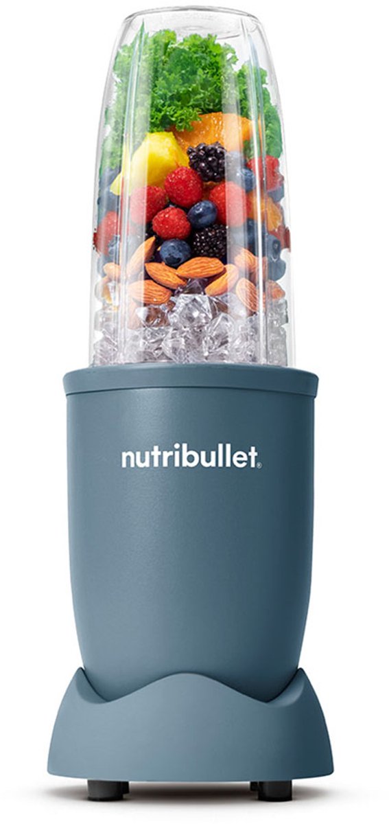 Nutribullet Pro Blender - 900 Watt - Incl. Mixing Accessoires - Incl. 900 ml Tritan Drinkbeker- BPA- en BPS-vrij - Blauw