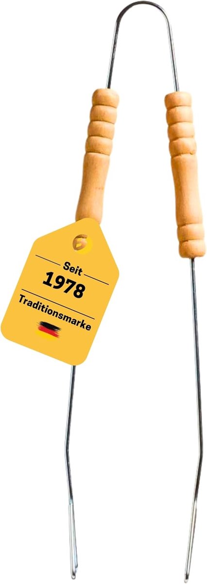 Professionele BBQ Tang met Houten Grepen - Non-Stick BBQ Gereedschap XL