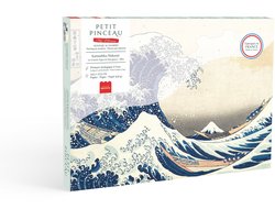 La Petite Epicerie Painting by Number Kit “THE GREAT WAVE AT KANAGAWA, KATSUSHIKA HOKUSAI" 430g H32.5xW24.5xL3.5cm genummerde schilderijenset | Creatieve | Hobbyset | kinderen en volwassenen | beginnersvriendelijk