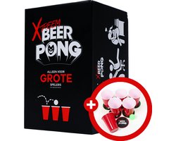 Xtreem Beer Pong - Met 24 Cups en 6 Ballen - Drankspel met 145 opdrachten - AvondMakers