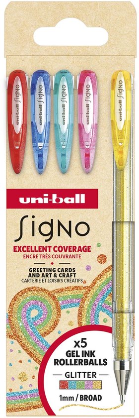 Uni Ball – Signo – Glitter gel pen set – 5 st. – UM-120SP
