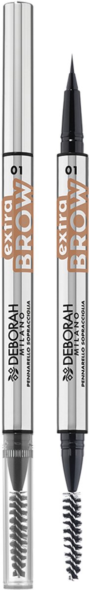 Deborah Milano 24 Ore Brow Marker – 01 Blonde - Precisiemarkering Voor Wenkbrauwen – Microblading‑Effect – Intens Gepigmenteerde, Langhoudende Wenkbrauwpen – Natuurlijke & Gedefinieerde Look