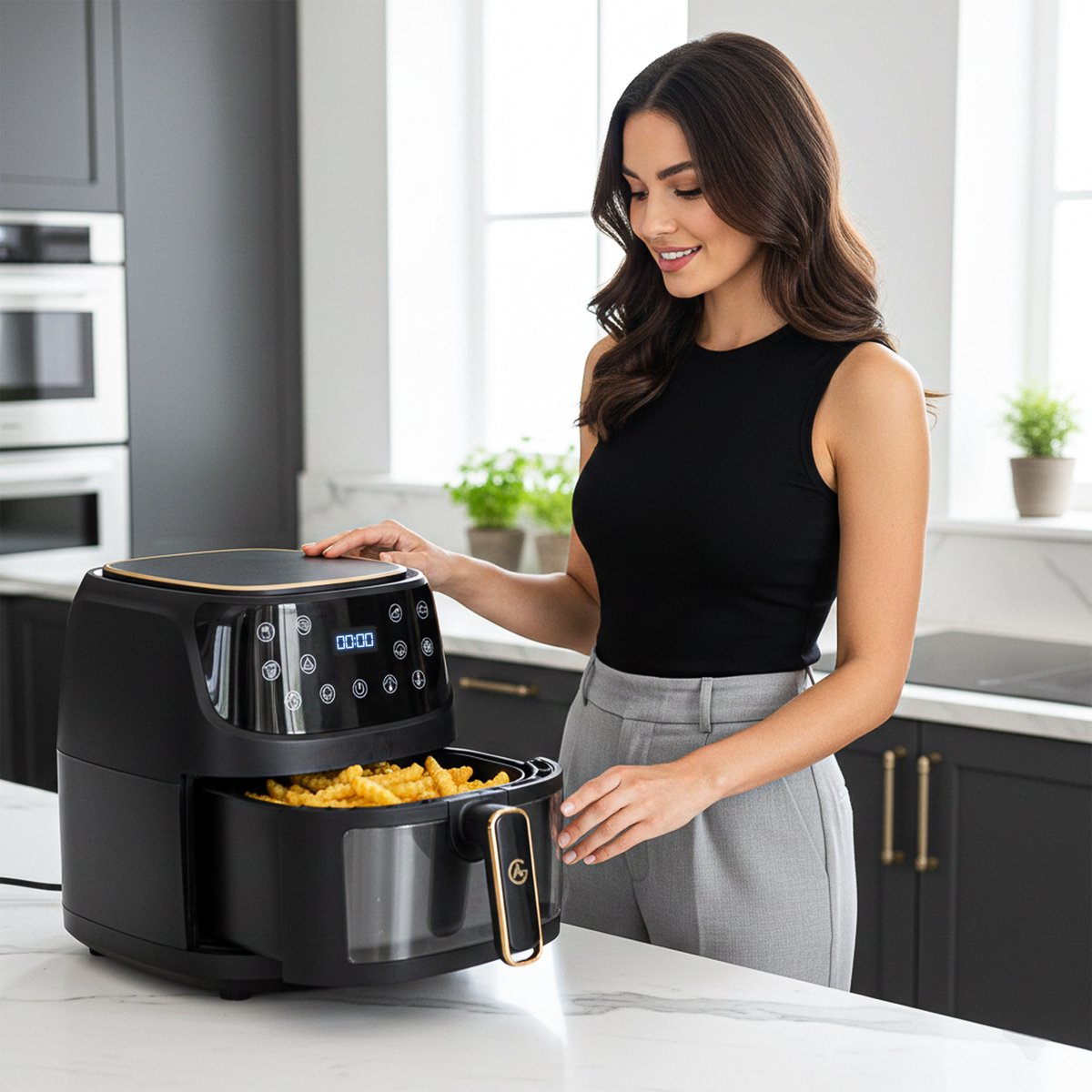 AG5100 Airfryer XXL met Dubbele Lade 5,5L - afbeelding 3