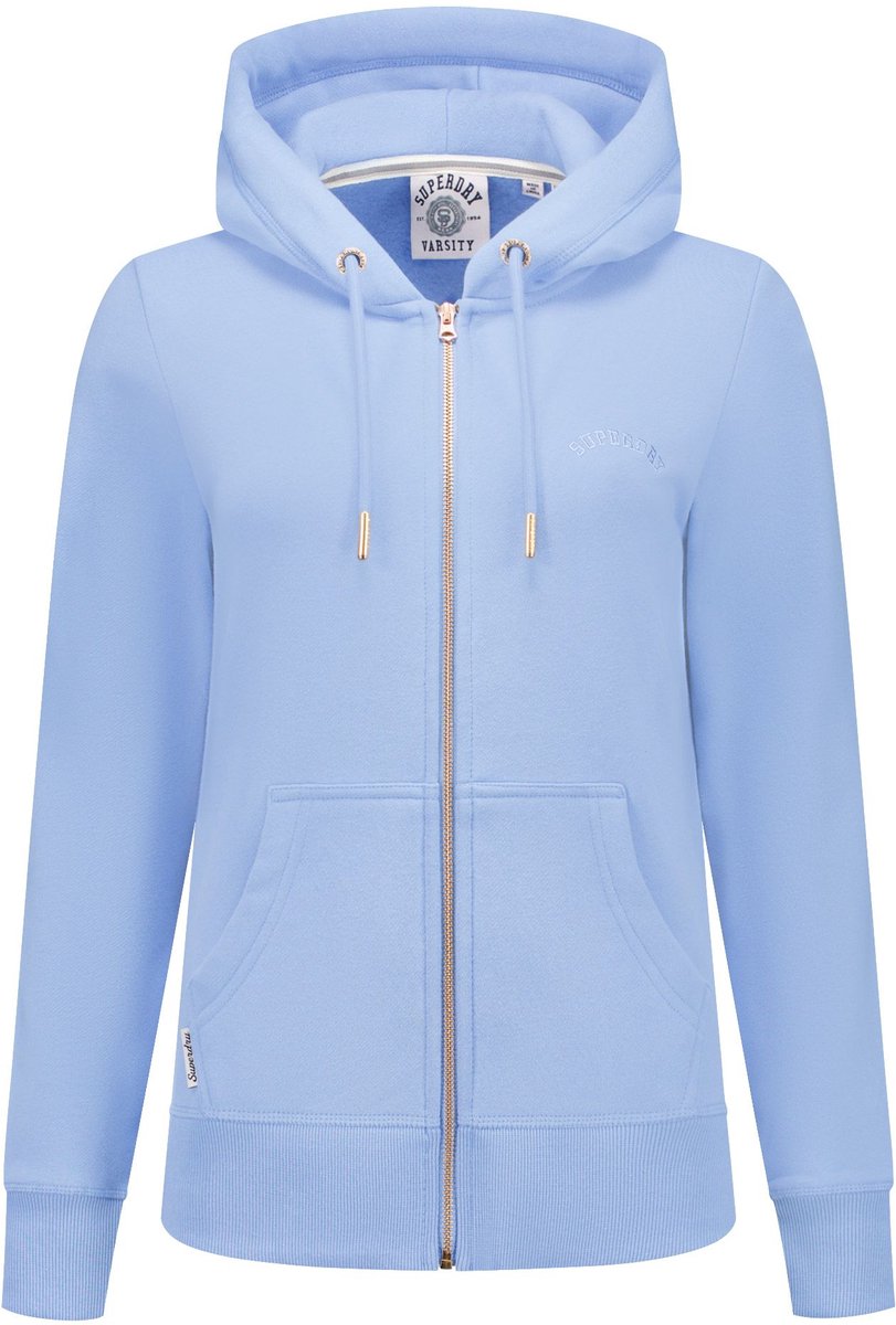 Superdry Essential Logo Hooded Vest Dames Blauw
