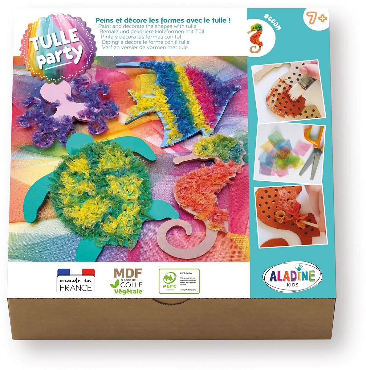 Aladine creatieve tule knutselset oceaan - knutselplezier voor kinderen.