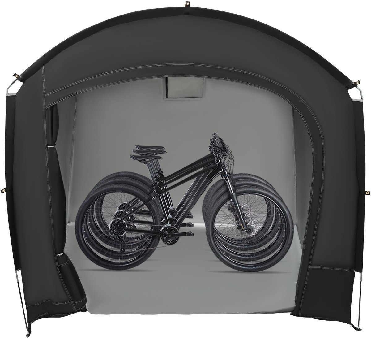Tent - 1 stuks Zwarte - Vrijstaande Fietsopslag Tent
