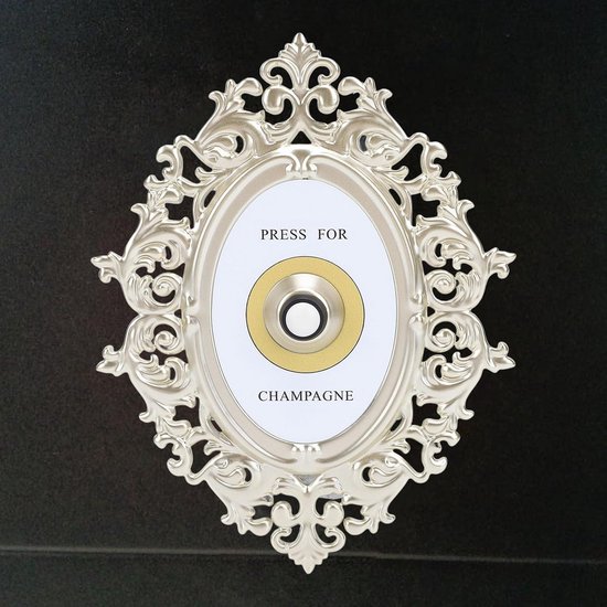 Champagne Drukknop Decoratieve Deurbel voor Tafels en Werkbladen met Retro Thema — afbeelding 2