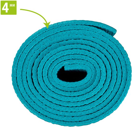 VirtuFit Premium Yoga Mat - Sportmat - Fitness mat - Anti-slip - Dik (4 mm) - Ocean Green Forest van VirtuFit — afbeelding 3