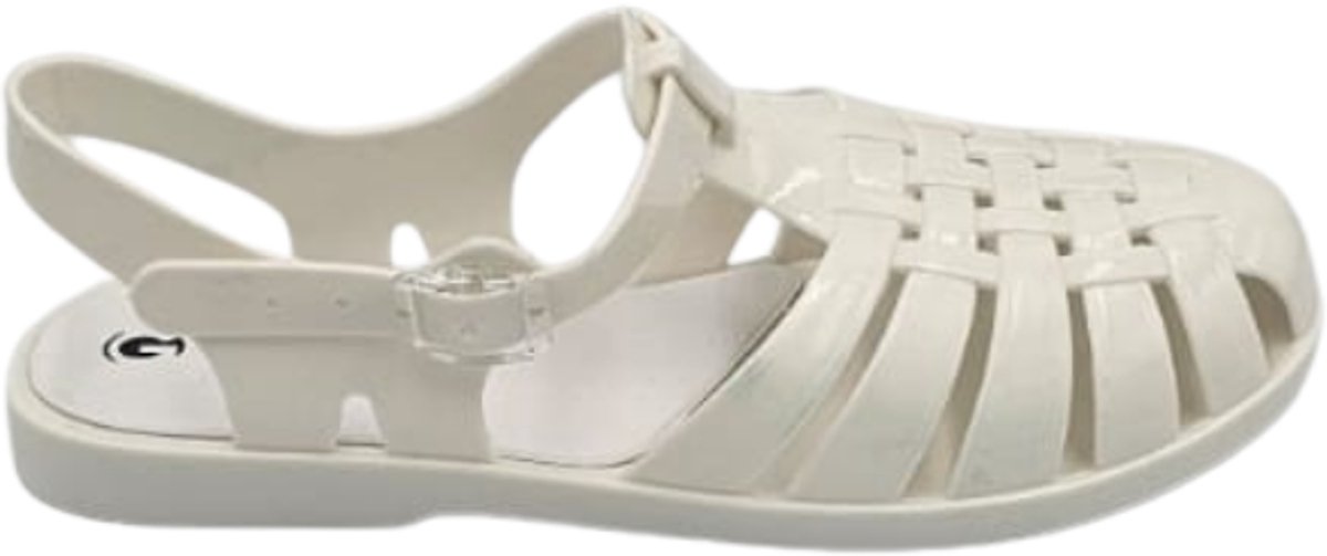 Berussa-Gabi Sandalet- Dames-Trendy Jelly Sandalen voor Dames - Comfortabele Waterschoenen - Gevlochten Design - Gemaakt in Turkije - Wit-36-40