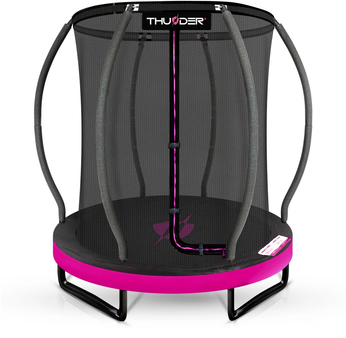 Thunder Trampoline 140 cm – Ronde Trampoline – Max. 50 kg – Roze — afbeelding 7
