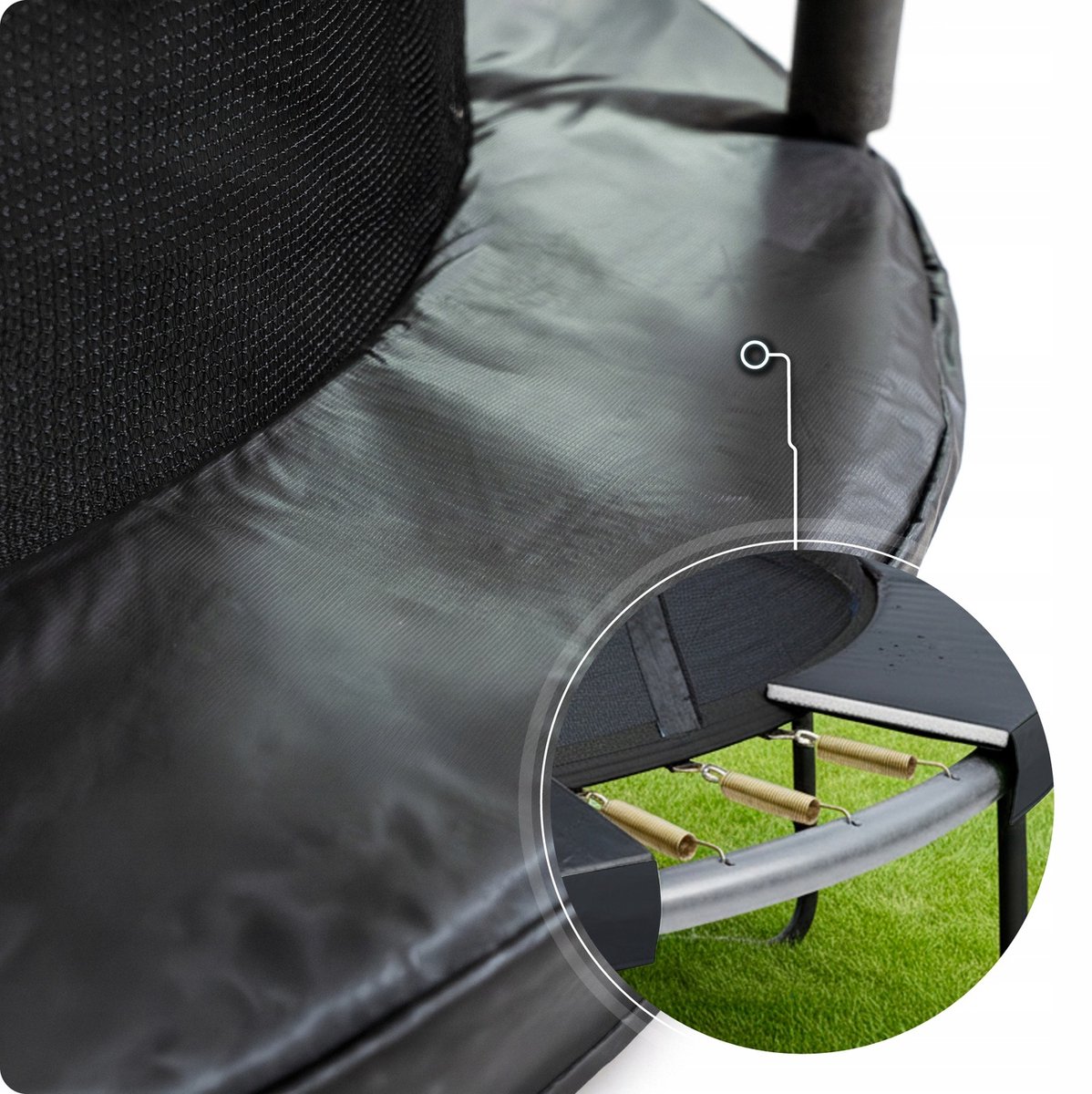 Thunder Trampoline 140 cm – Ronde Trampoline – Max. 50 kg - Zwart — afbeelding 7
