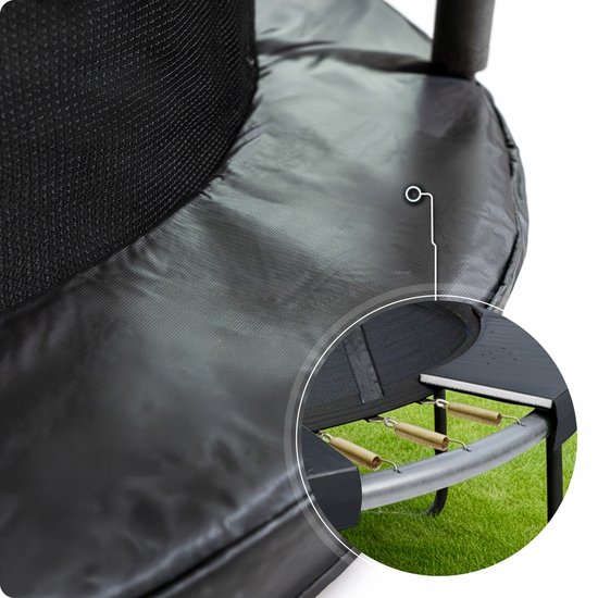 Thunder Trampoline 140 cm – Ronde Trampoline – Max. 50 kg - Zwart