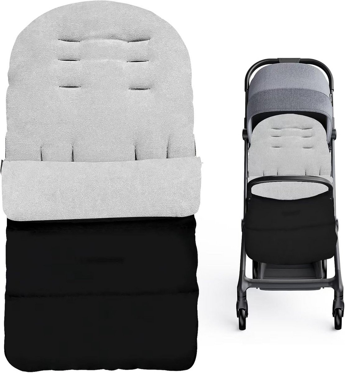 Waterdichte Voetenzak voor Kinderwagen - Universeel, Afneembaar, Wasbare Bescherming voor Baby