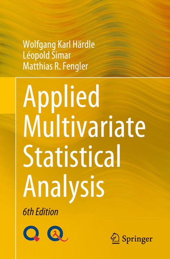 Applied Multivariate Statistical Analysis - cover