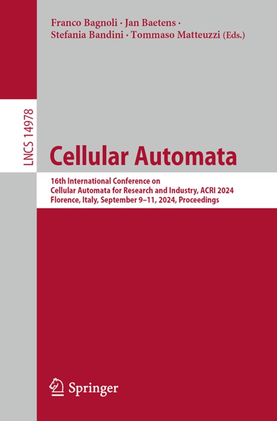 Lecture Notes in Computer Science14978- Cellular Automata - cover